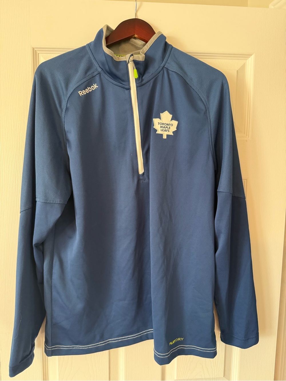 Reebok Blue Toronto Maple Leafs Half-Zip Pullover